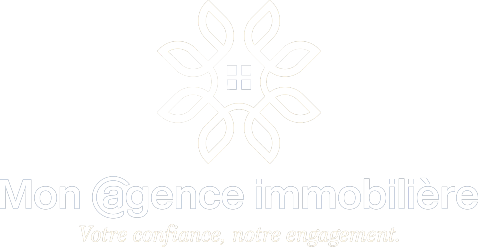 Logo Mon Agence Immobilière en blanc